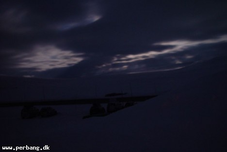 Moon behind the clouds -