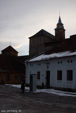 One of the guards at Arkershus -