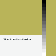 Color chip: 102 Moderate Greenish Yellow