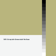 Color chip: 105 Grayish Greenish Yellow