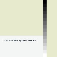 Color chip: 11-0410 TPX Sylvan Green