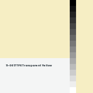 Color chip: 11-0617 TPX Transparent Yellow