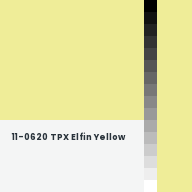 Color chip: 11-0620 TPX Elfin Yellow