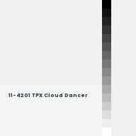 Color chip: 11-4201 TPX Cloud Dancer