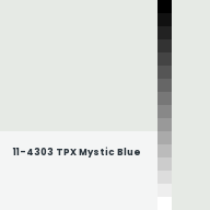 Color chip: 11-4303 TPX Mystic Blue