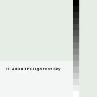 Color chip: 11-4804 TPX Lightest Sky