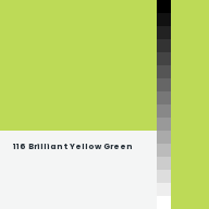 Color chip: 116 Brilliant Yellow Green