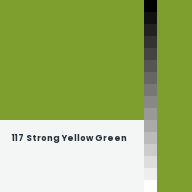 Color chip: 117 Strong Yellow Green