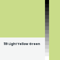 Color chip: 119 Light Yellow Green