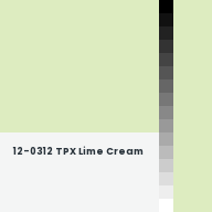 Color chip: 12-0312 TPX Lime Cream
