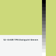 Color chip: 12-0435 TPX Daiquiri Green