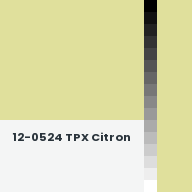 Color chip: 12-0524 TPX Citron