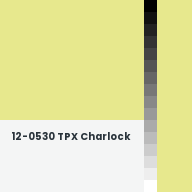 Color chip: 12-0530 TPX Charlock