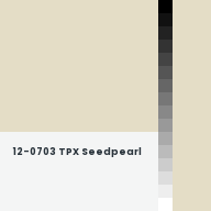 Color chip: 12-0703 TPX Seedpearl