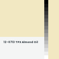 Color chip: 12-0713 TPX Almond Oil