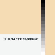 Color chip: 12-0714 TPX Cornhusk