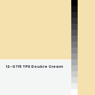 Color chip: 12-0715 TPX Double Cream