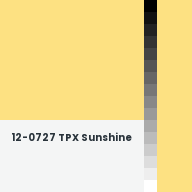 Color chip: 12-0727 TPX Sunshine