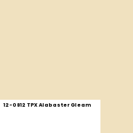 Color chip: 12-0812 TPX Alabaster Gleam