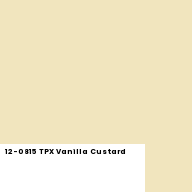 Color chip: 12-0815 TPX Vanilla Custard