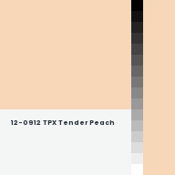Color chip: 12-0912 TPX Tender Peach