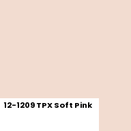 Color chip: 12-1209 TPX Soft Pink