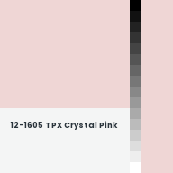 Color chip: 12-1605 TPX Crystal Pink
