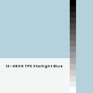 Color chip: 12-4609 TPX Starlight Blue