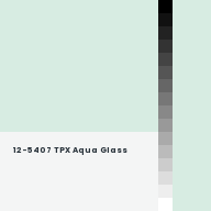 Color chip: 12-5407 TPX Aqua Glass