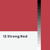 Color chip: 12 Strong Red