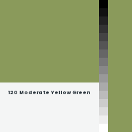 Color chip: 120 Moderate Yellow Green