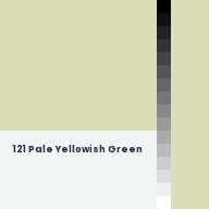 Color chip: 121 Pale Yellowish Green