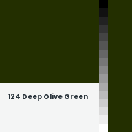 Color chip: 124 Deep Olive Green
