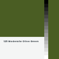 Color chip: 125 Moderate Olive Green