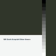 Color chip: 128 Dark Grayish Olive Green