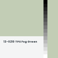 Color chip: 13-0210 TPX Fog Green