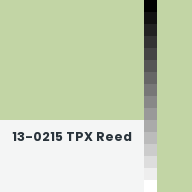 Color chip: 13-0215 TPX Reed