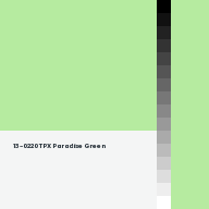 Color chip: 13-0220 TPX Paradise Green