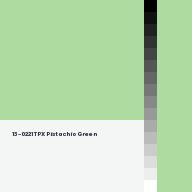 Color chip: 13-0221 TPX Pistachio Green