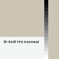 Color chip: 13-0401 TPX Oatmeal