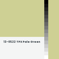 Color chip: 13-0522 TPX Pale Green