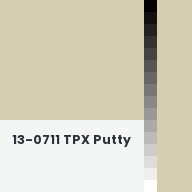 Color chip: 13-0711 TPX Putty