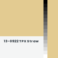 Color chip: 13-0922 TPX Straw