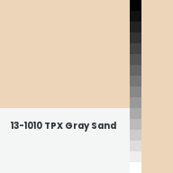Color chip: 13-1010 TPX Gray Sand