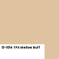 Color chip: 13-1014 TPX Mellow Buff