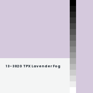 Color chip: 13-3820 TPX Lavender Fog