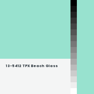 Color chip: 13-5412 TPX Beach Glass