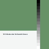 Color chip: 136 Moderate Yellowish Green