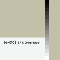 Color chip: 14-0105 TPX Overcast