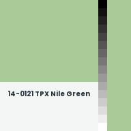 Color chip: 14-0121 TPX Nile Green